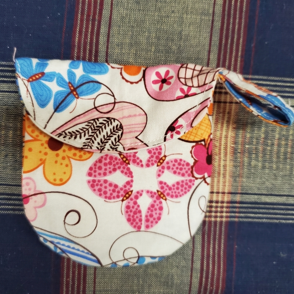Coin purse, fun, pretty handmade